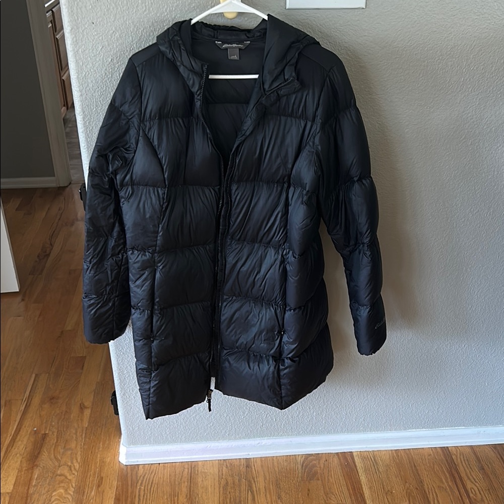 Eddie Bauer Women's  long Black Jacket